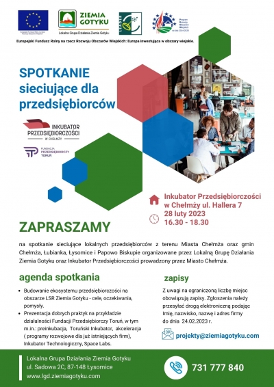 Zapraszamy na spotkanie sieciujące przedsiębiorców z obszaru LSR!