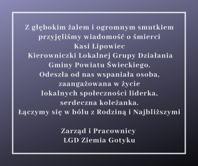 Z głębokim żalem....