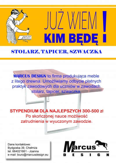 Już wiem kim będę! Stolarz, Tapicer, Szwaczka