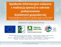 Spotkanie informacyjne dla beneficjentów premii na podejmowanie dział. gosp.