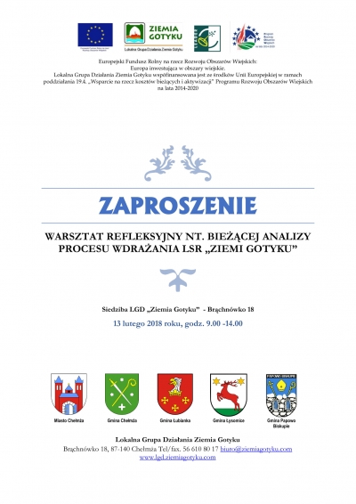 Warsztat refleksyjny nt. bieżącej analizy procesu wdrażania LSR &quot;Ziemia Gotyku&quot;