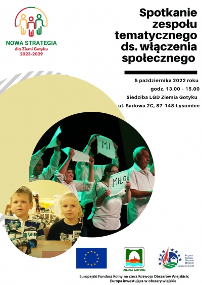 Zaproszenie na spotkanie zespołu tematycznego ds. włączenia społecznego