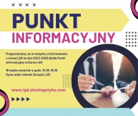 Punkt informacyjny w biurze LGD