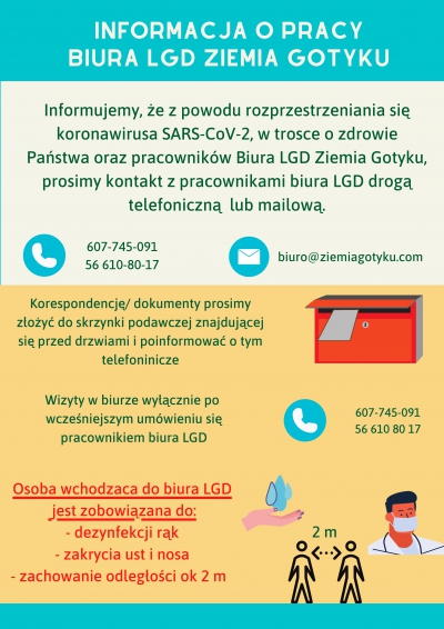 Informacja o pracy biura LGD