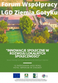 Zapraszamy na FORUM WSPÓŁPRACY &quot;Innowacje społeczne w rozwoju lokalnych społeczności&quot;