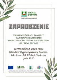 Zapraszamy na Forum Wspólpracy  - 23.09.2020