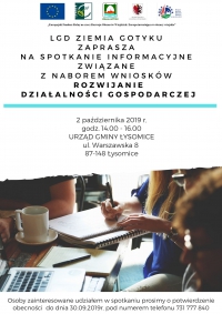 Spotkanie informacyjne 02.10.2019 r.